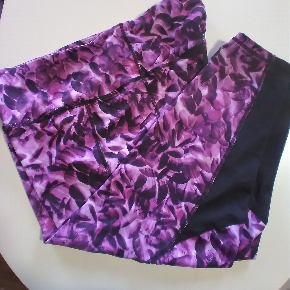 Champion Bright Pink/Black Ladies Exercise Pants Size L-XL
